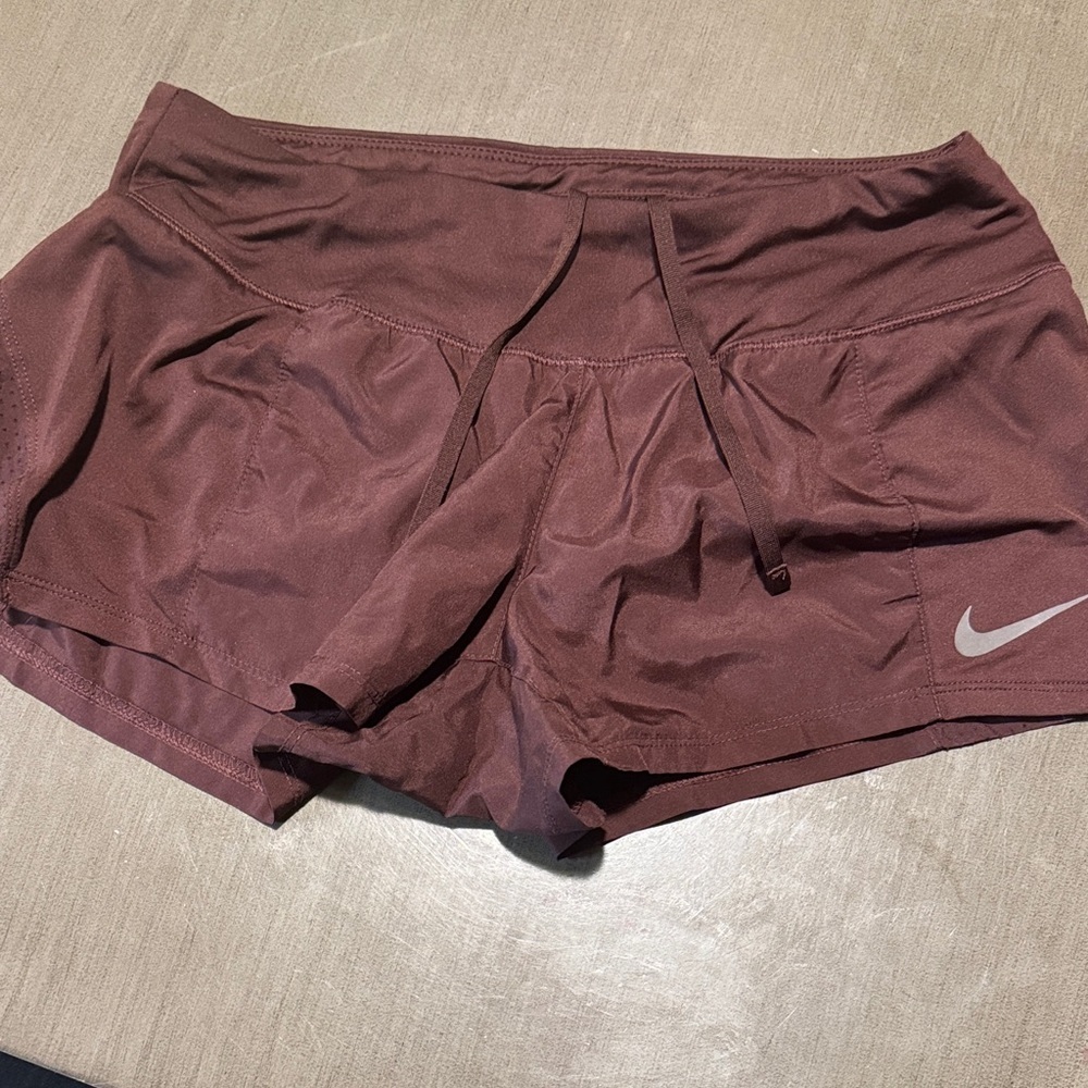 Nike Women's Burgundy Athletic Running Shorts